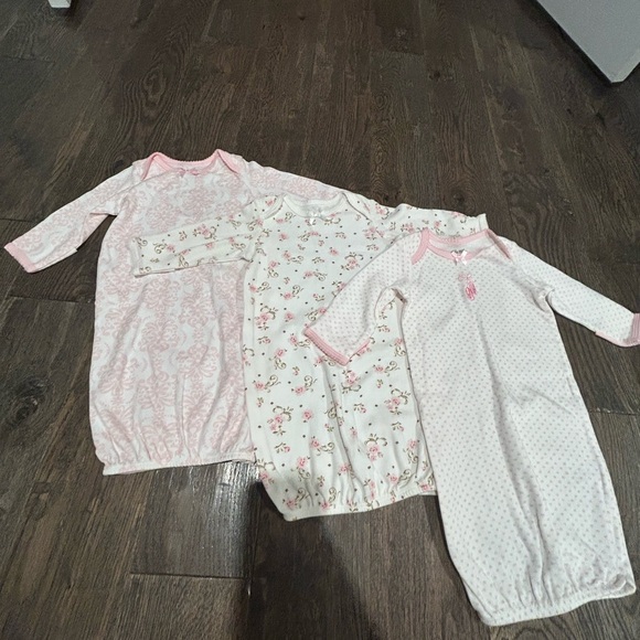 Little Me 0-3 Month Sleeper Gowns *brand new - Picture 1 of 7